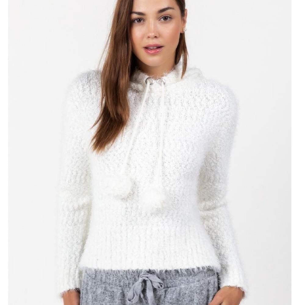 Francesca's Faun Hooded Popcorn Sweater